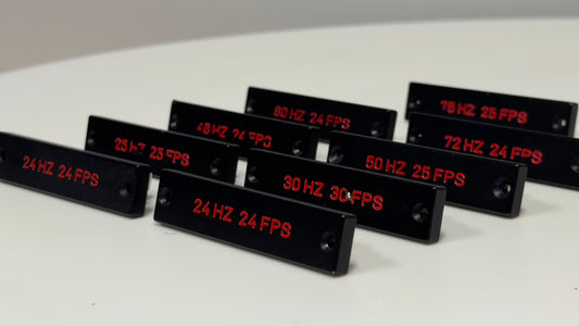 MOVIECAM Hz SWITCHES 24Hz, 25Hz, 30Hz, 48Hz, 50Hz, 60Hz, 72Hz, 75Hz