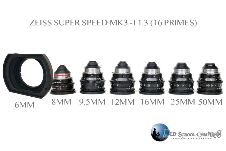 Zeiss Super Speeds MK3 Lenses Super 16
