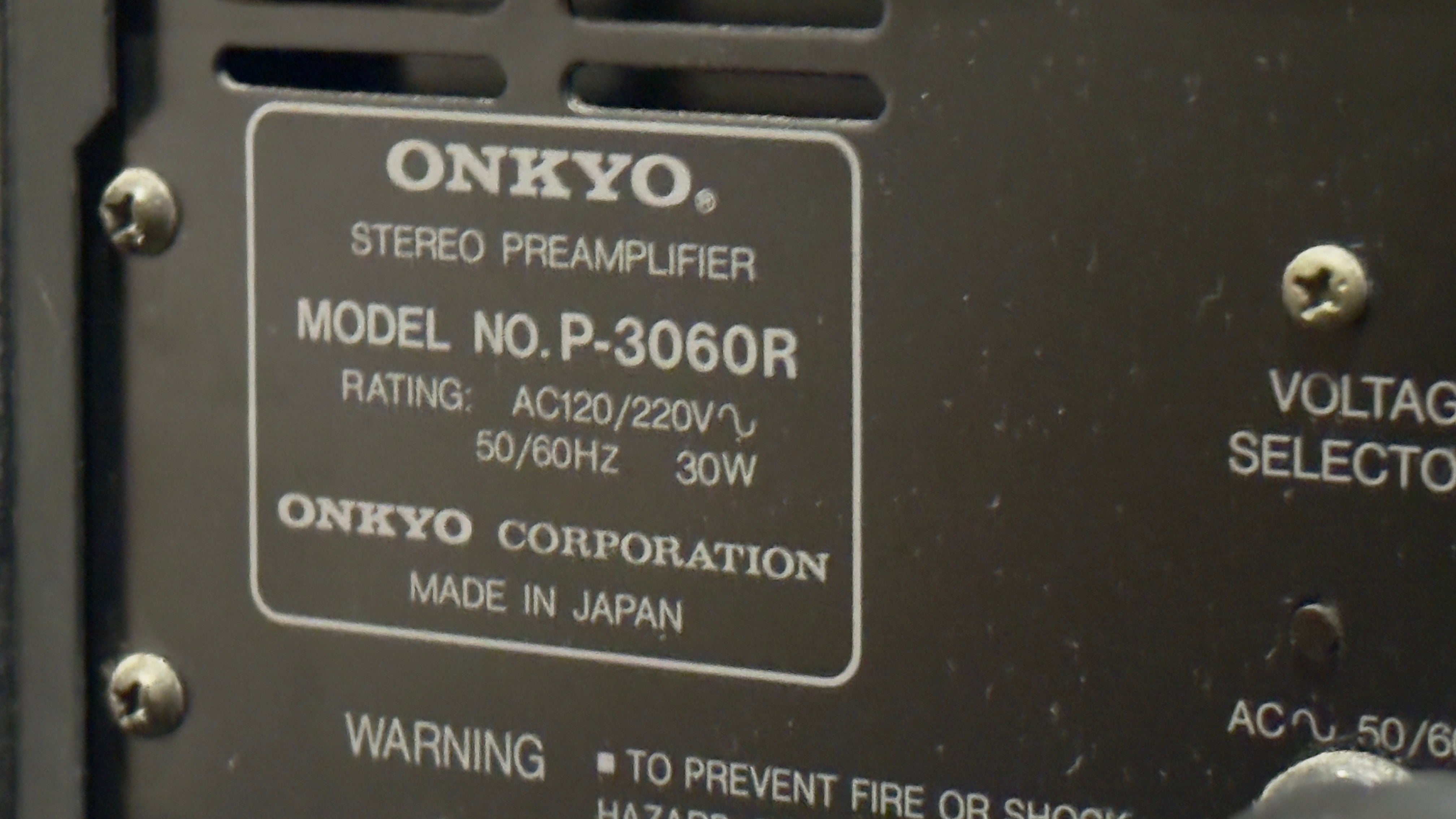 Onkyo M-5060R and M-3060 Pre Amp and Integra Super Servo Stereo