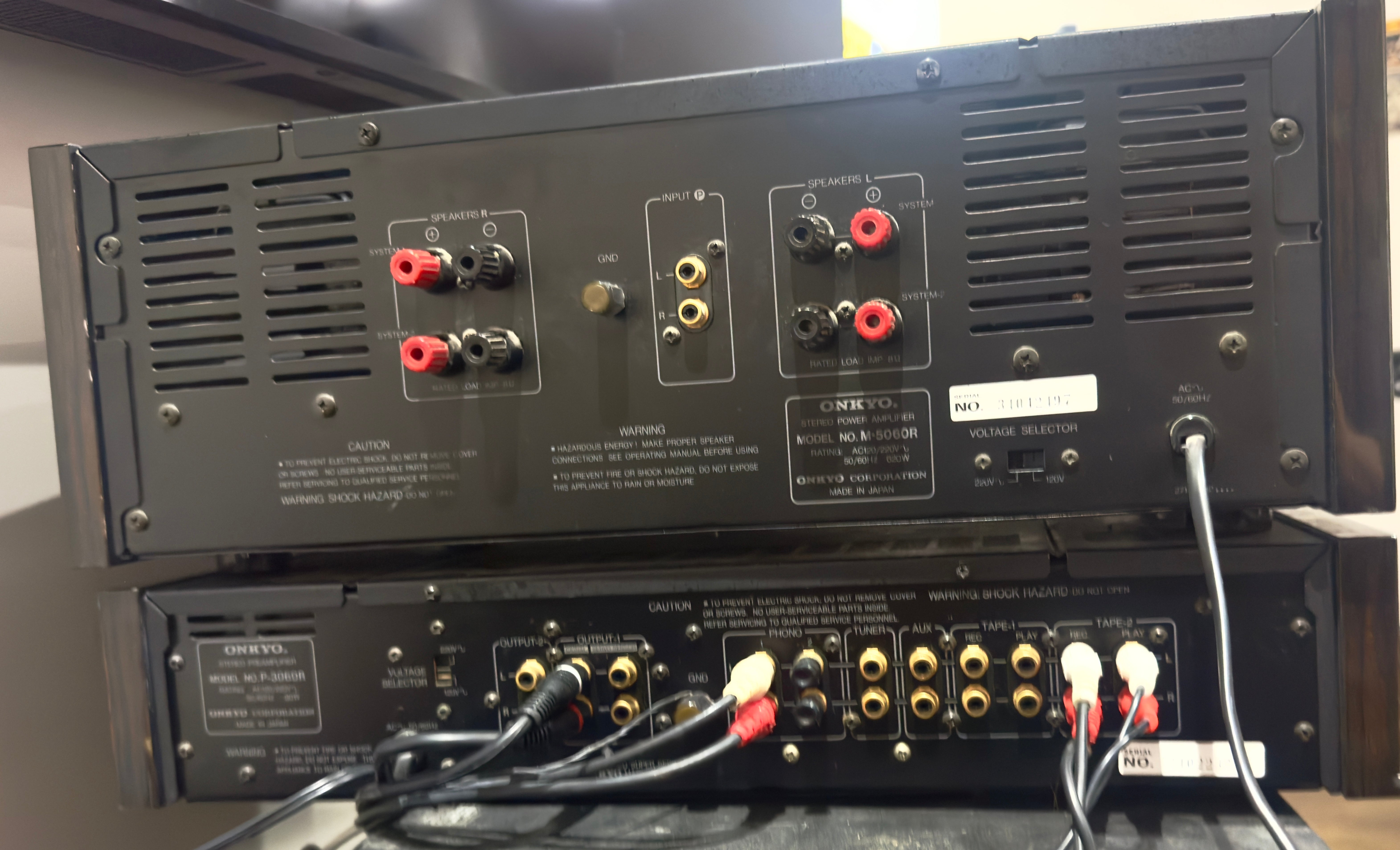 Onkyo M-5060R and M-3060 Pre Amp and Integra Super Servo Stereo