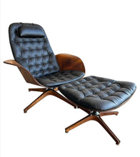 Load image into Gallery viewer, Mid Century Modern 1960s Plycraft George Mulhauser “Mr. Chair” and Ottoman