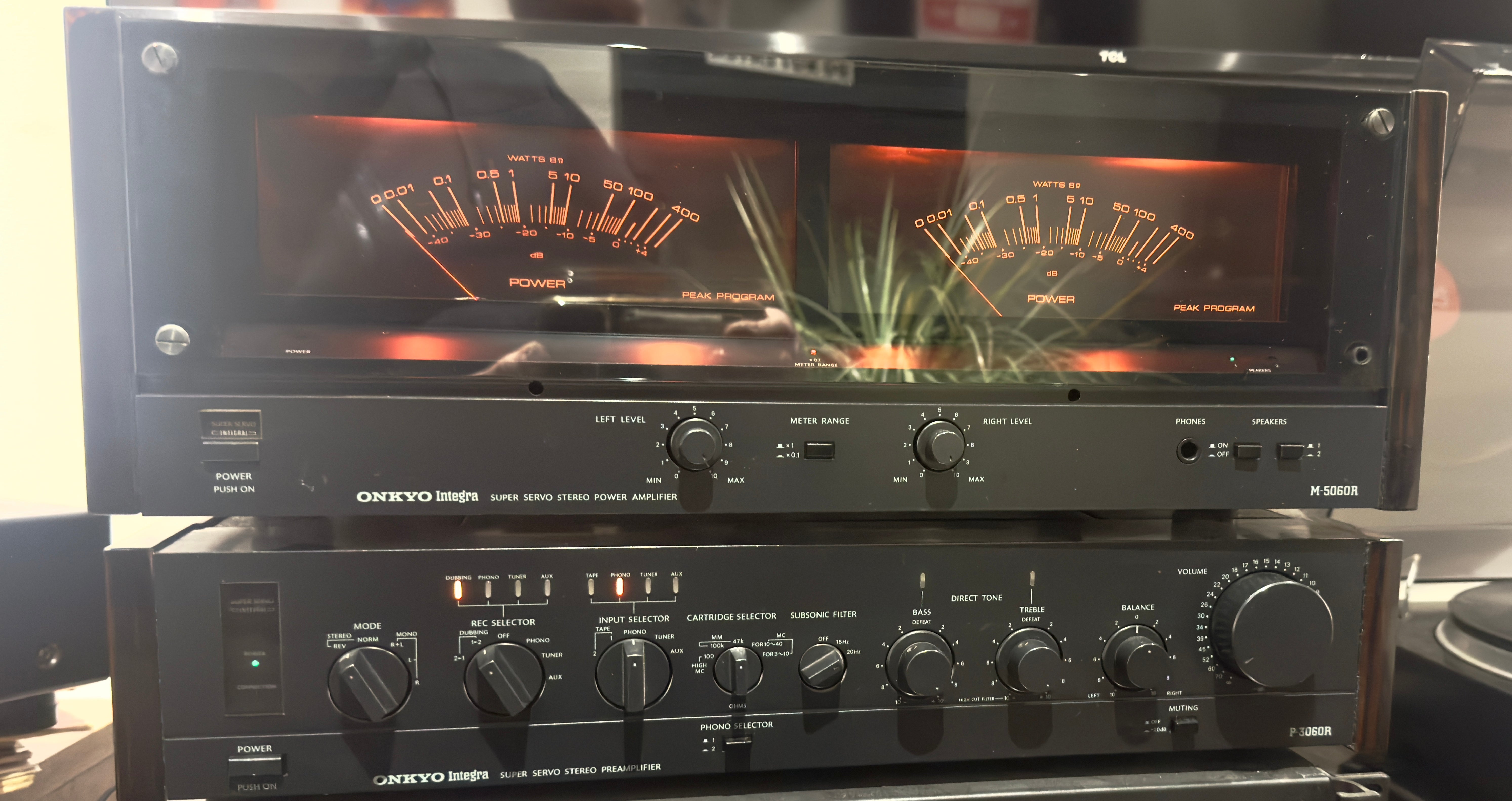Onkyo M-5060R and M-3060 Pre Amp and Integra Super Servo Stereo
