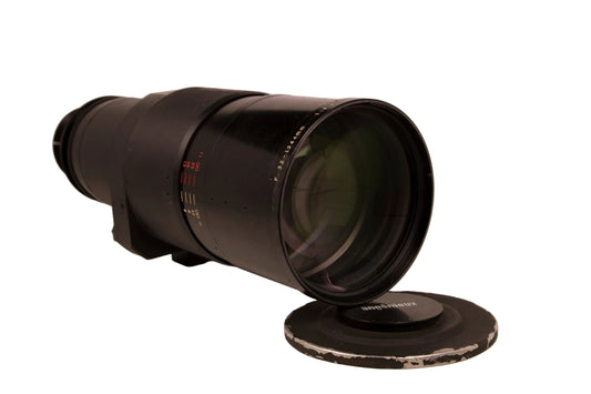 ANGENIEUX 32-1344 1:2.3 T=1.31 TYPE 42x32 E. No 1453192, Holy Grail of Optical Engineering. Front NY Side view