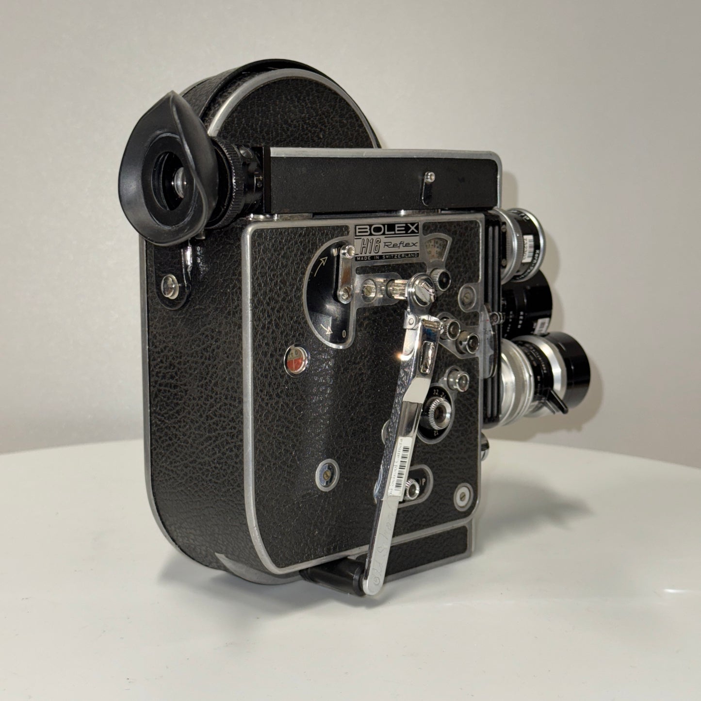BOLEX H16 REX-4 10x, SUPER 16 "JK Camera" Preset Macro Primes, C-Mount, Door, Filter Frames, Pistol Grip, Rod Supp, Cables, Spool, Case
