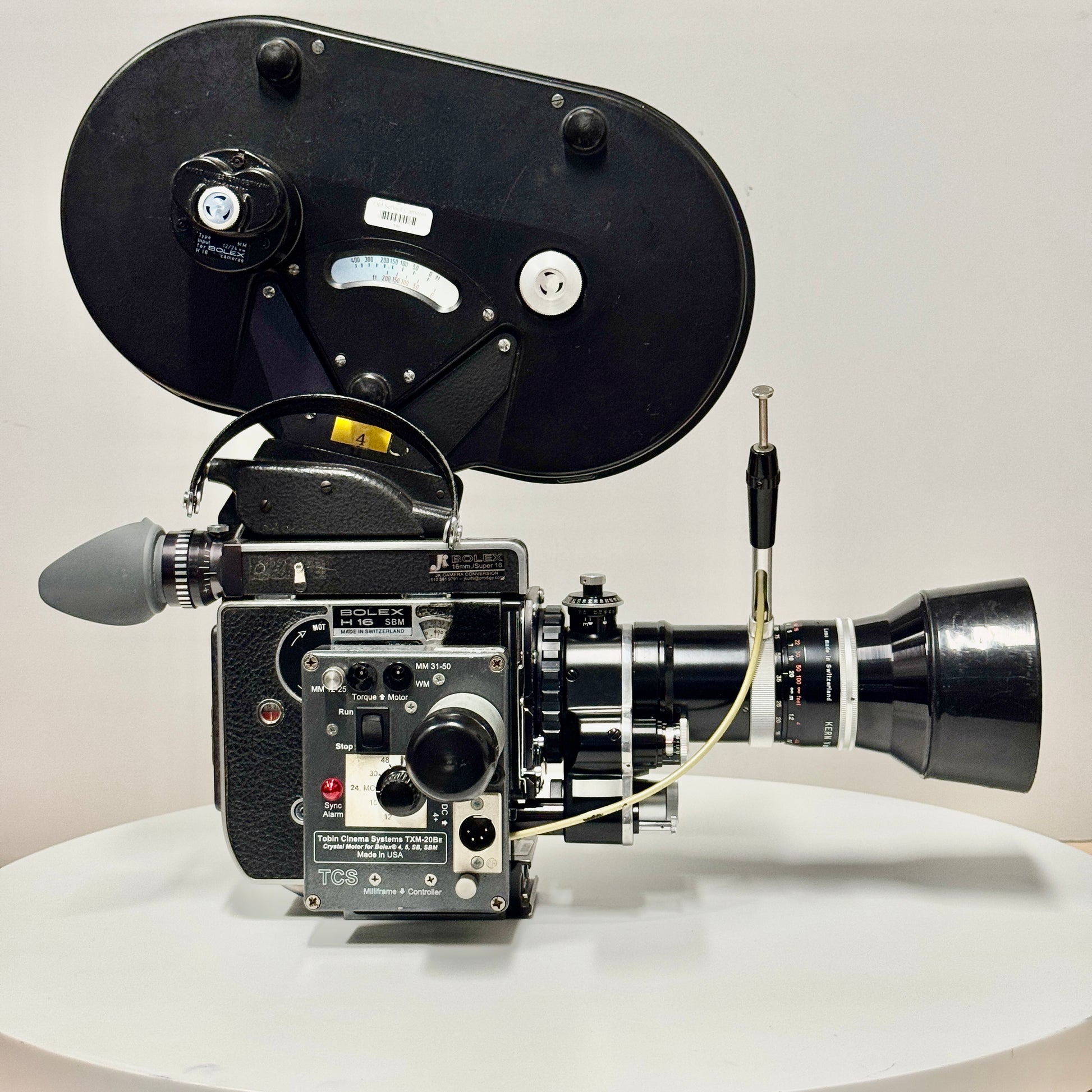 BOLEX SBM S16 JK CAM 14x VF TOBIN TXM-24Be KERN VARIO SWITAR PRESET MACRO RX PRIMES, POE 16-100 RX ZOOM