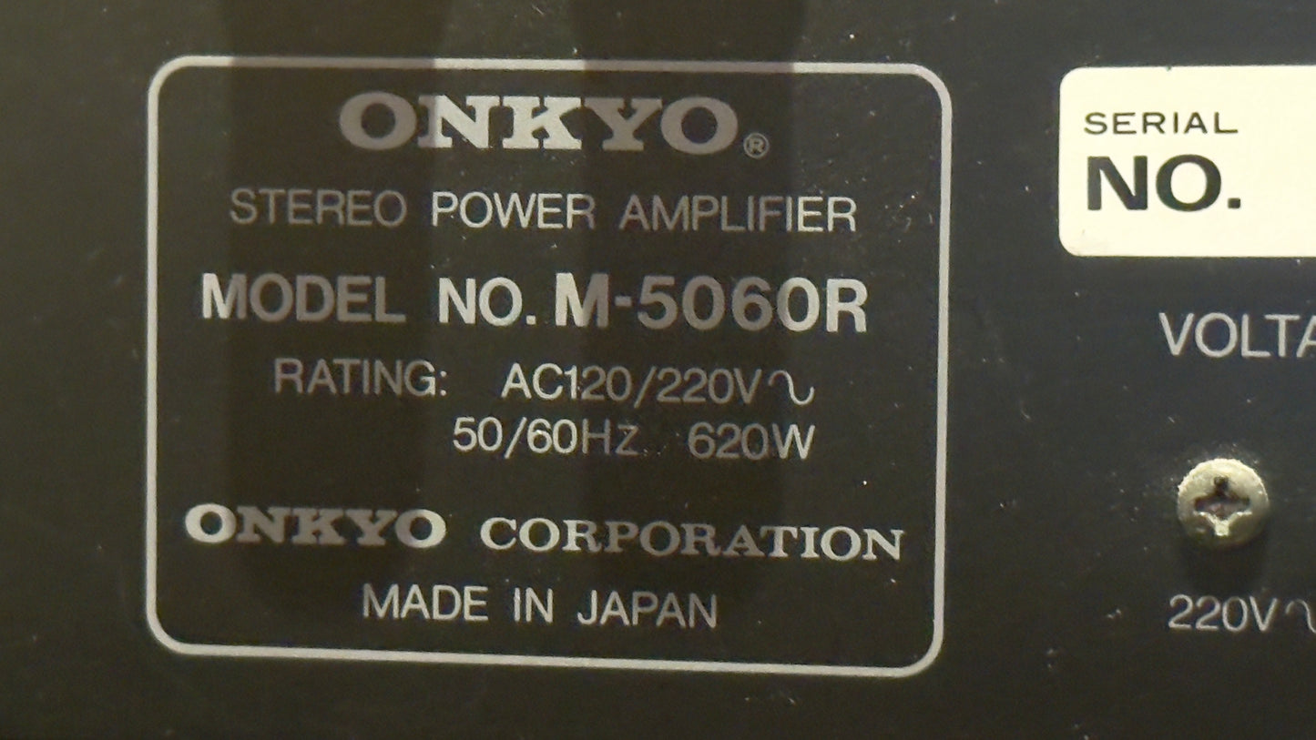 Onkyo M-5060R and M-3060 Pre Amp and Integra Super Servo Stereo Power Amplifier Package! (Rare AF)