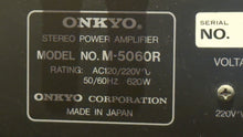 Load image into Gallery viewer, Onkyo M-5060R and M-3060 Pre Amp and Integra Super Servo Stereo Power Amplifier Package! (Rare AF)