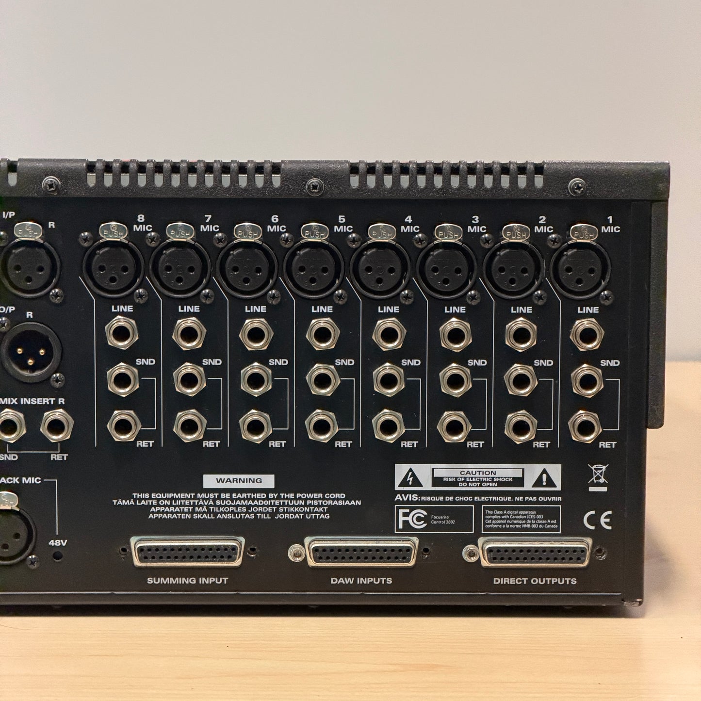 Focusrite Control 2802 Analog Digital Mixer & Daw Controller