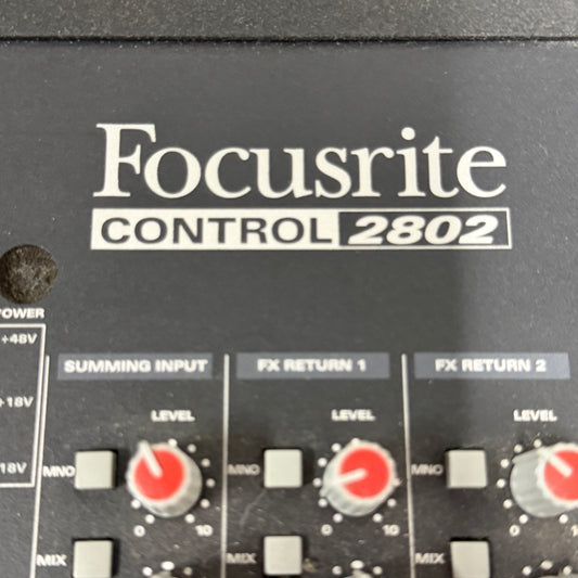 Focusrite Control 2802 Analog Digital Mixer & Daw Controller