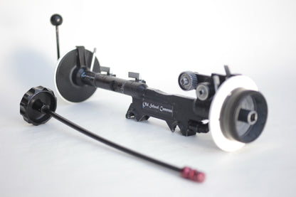 ARRI Studio Follow Focus version II with customization by Otto Nemenz making a the version 2 almost identical to the ARRI FF3 with ease of use and 15mm Rod Quick Click. ARRIFLEX still today leading the industry in digital cinema cameras and accessories