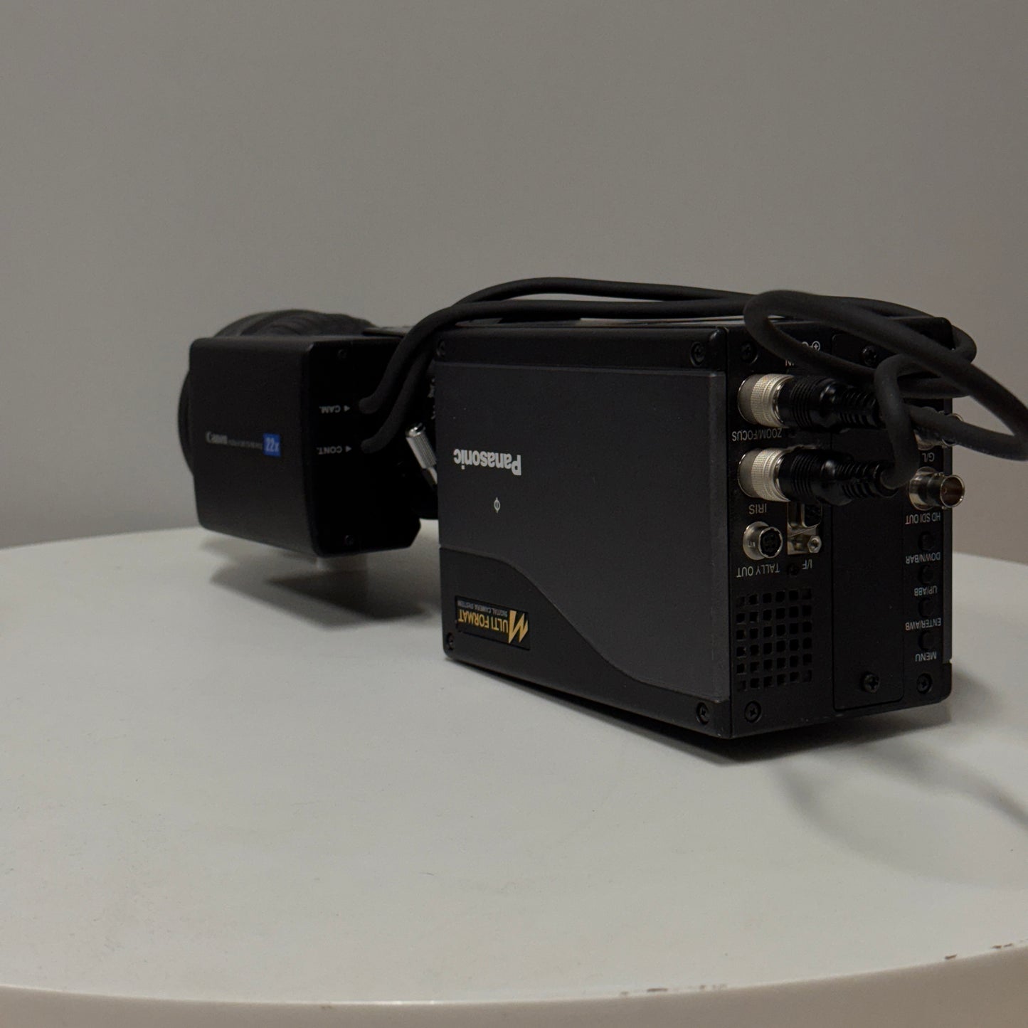 PANASONIC AK-HC1500G w/ CANON HJ22ex7.6B ITS-RE PX12 22x HDTV B4 ZOOM and SERVO