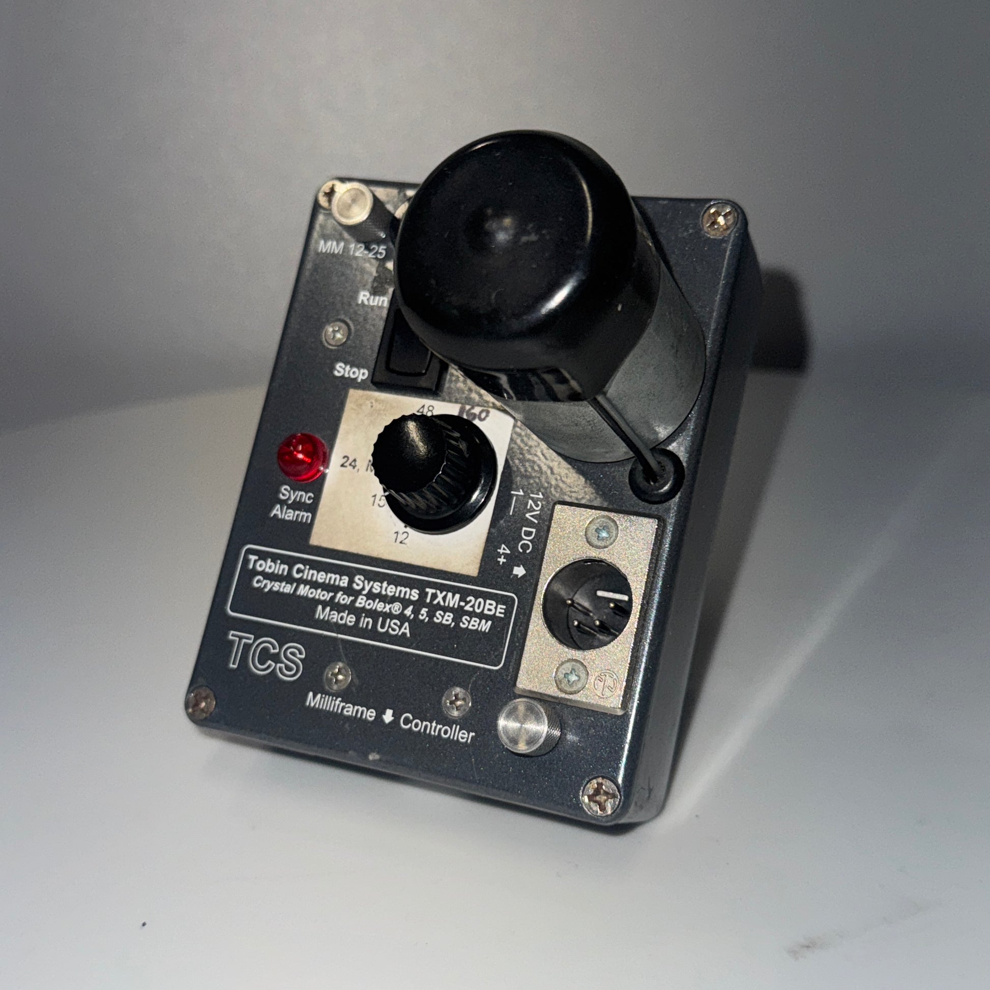TOBIN TCS TXM-20BE Crystal Mtr, Comp REX-4, 5, SB, SBM, Crystal 12, 15, 24, 30, 48 FPS, 1:1 Shaft, 400' Mag, MM, WM MTR