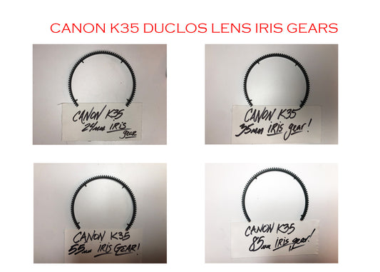 CANON K35 24mm, 35mm, 55mm, 85mm - IRIS GEAR DUCLOS GEAR
