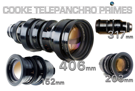 COOKE TELE-PANCHRO 152, 203, 317, VV, 65, FF, Original coating, panchromatic color, natural geometry, painterly qt. latitude dof, greater than most modern lens