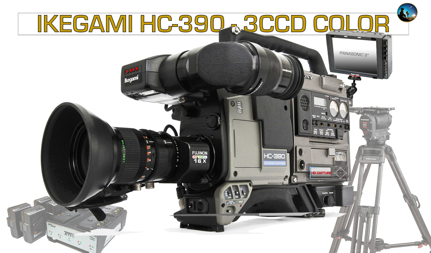 IKEGAMI HC-390 BROADCAST CCD CAMERA PKG