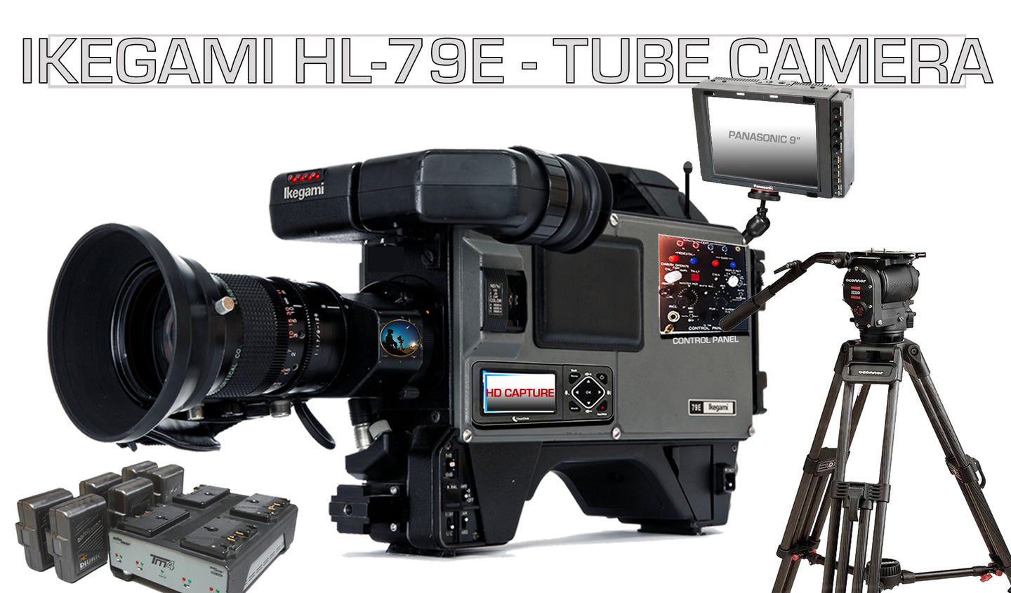 IKEGAMI HL-79E BROADCAST TUBE CAMERA PKG