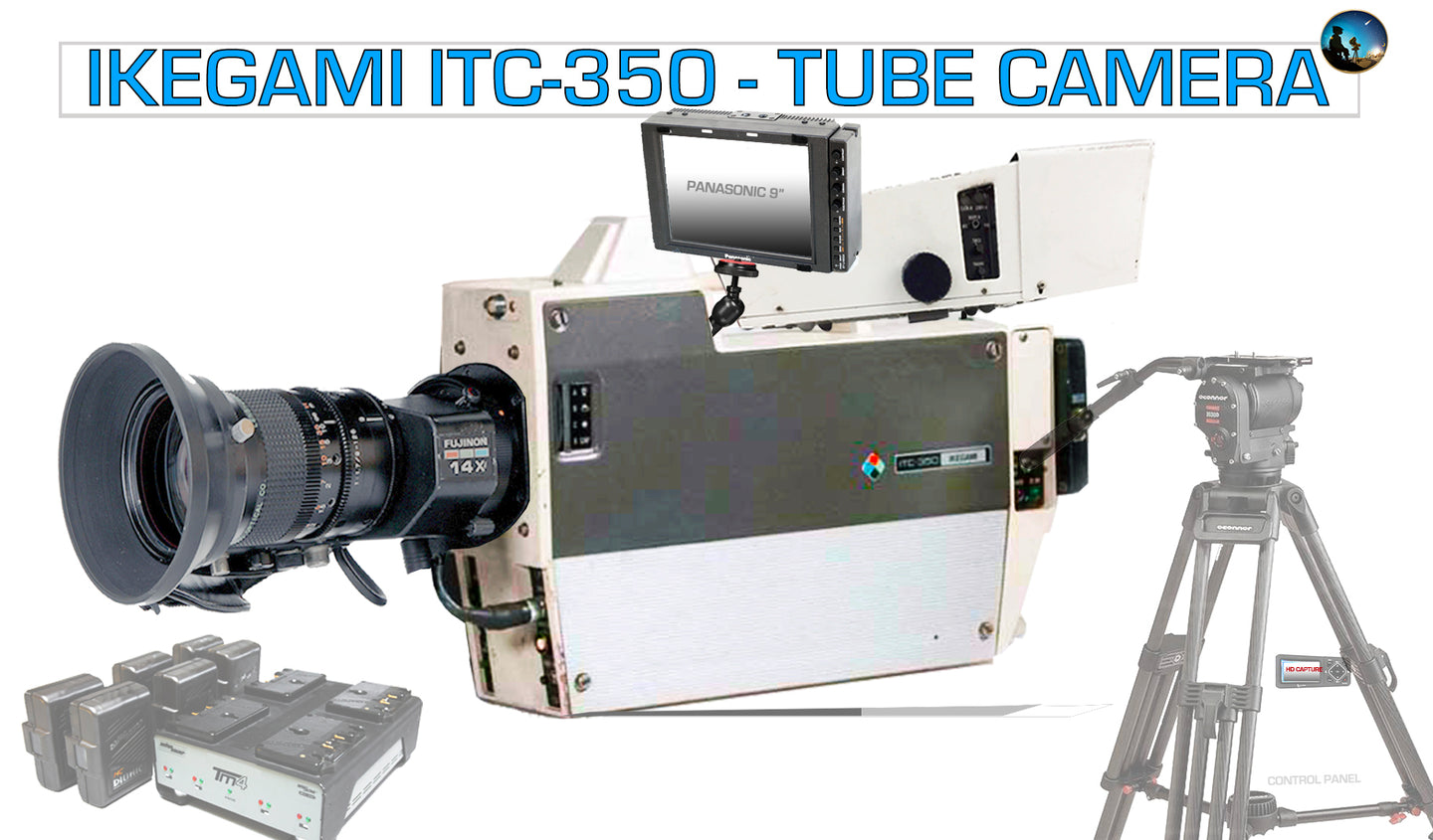IKEGAMI ITC-350 BROADCAST TUBE CAMERA PKG