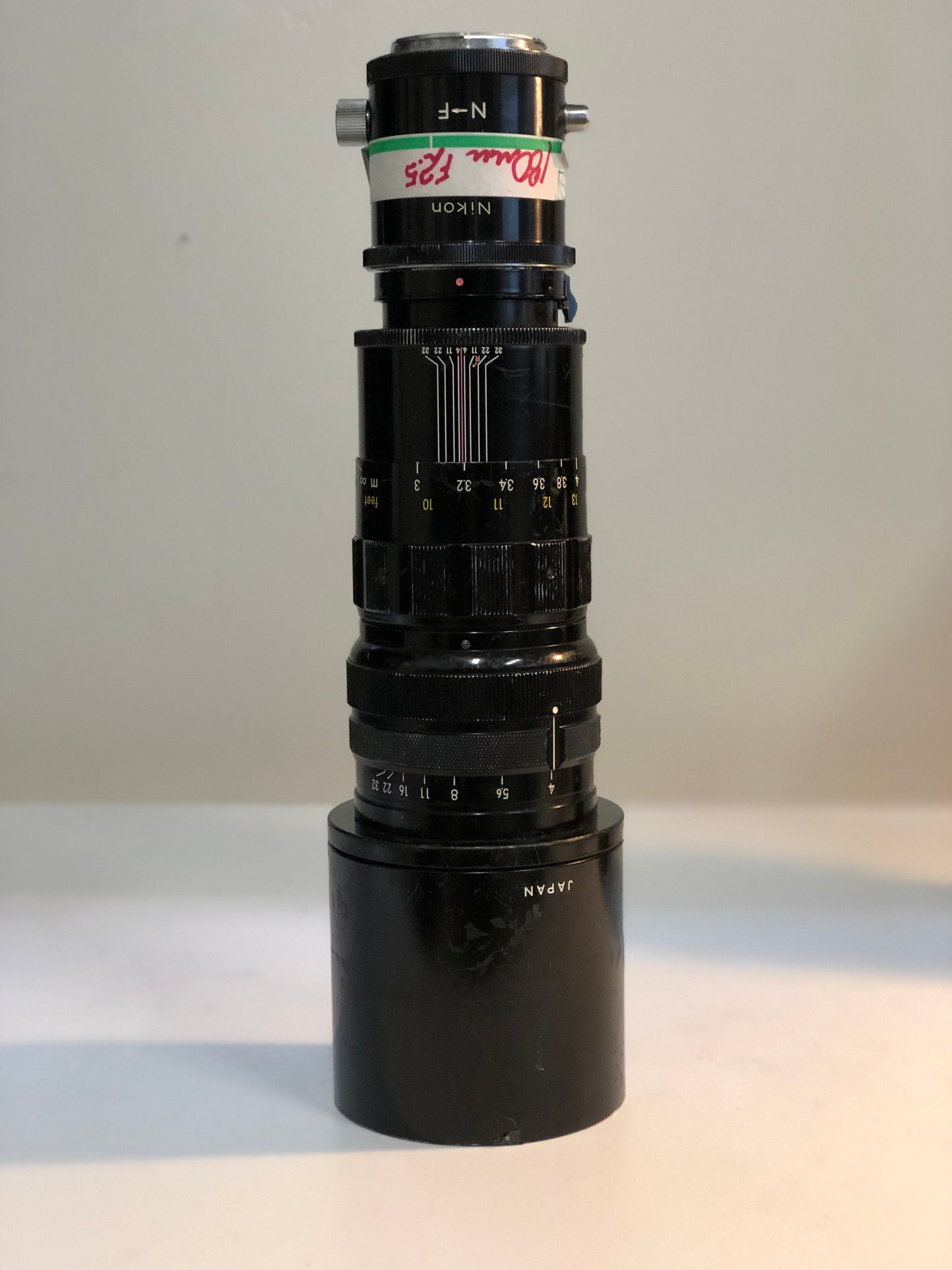 NIKON NIKKOR NIPPON KOGAKU JAPAN 25cm (250mm) F4 cf/ 10’ #7392