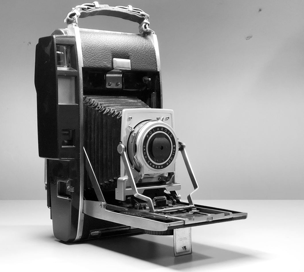 POLAROID 110B LAND Camera 4x5 Converted Rodenstock-Ysarex 127mm f4.7 RARE!