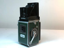 Load image into Gallery viewer, ROLLEIFLEX - SYNCHRO COMPUR ZEISS-OPTON 75mm f3.5 MEDIUM *CUSTOM GREEN LEATHER
