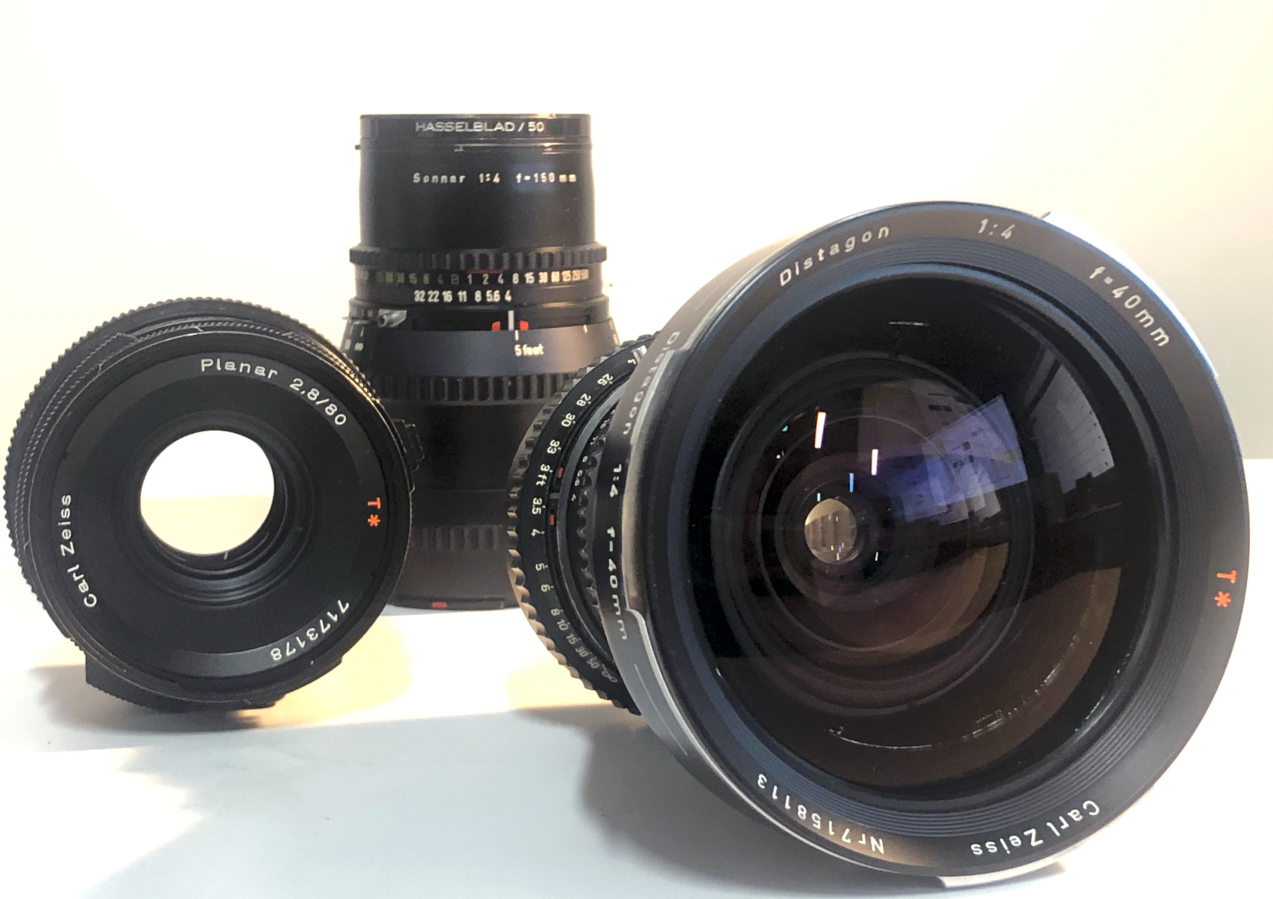 HASSELBLAD DISTAGON, SONAR, PLANAR (3 LENS) 40,80,150