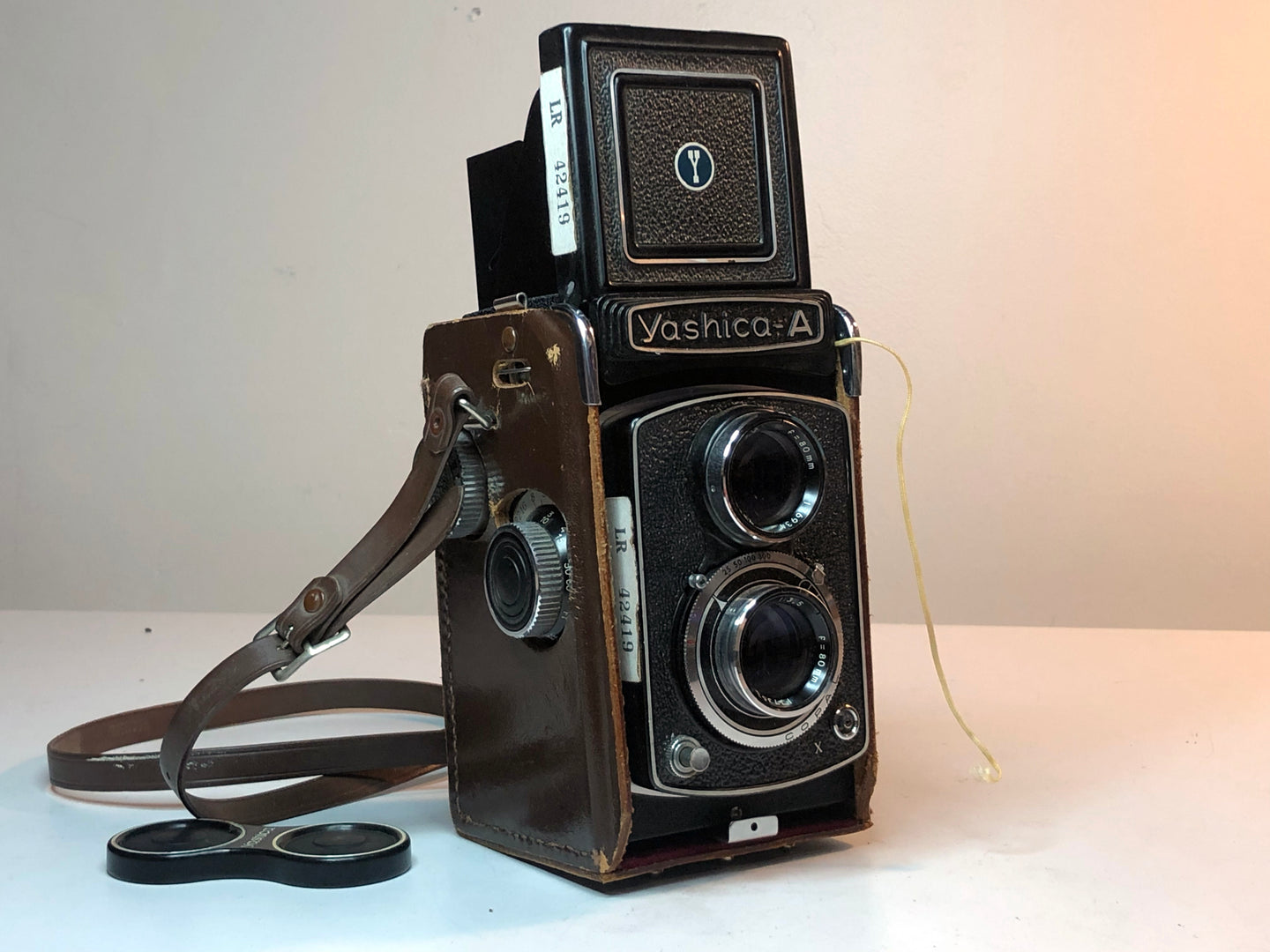 YASHIKA-A YASHIKOR 80mm f3.5 MEDIUM FORMAT LR 42419 RARE